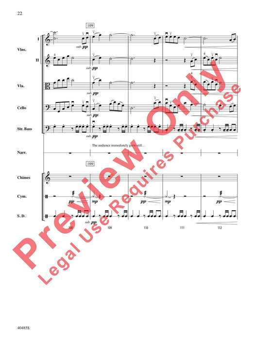 Lincoln at Gettysburg For String Orchestra, Percussion and Narrator 弦樂團擊樂器 總譜 | 小雅音樂 Hsiaoya Music