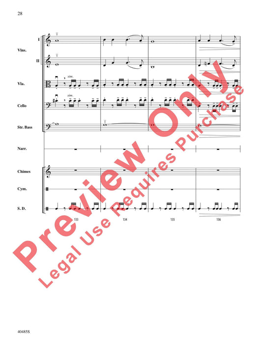 Lincoln at Gettysburg For String Orchestra, Percussion and Narrator 弦樂團擊樂器 總譜 | 小雅音樂 Hsiaoya Music