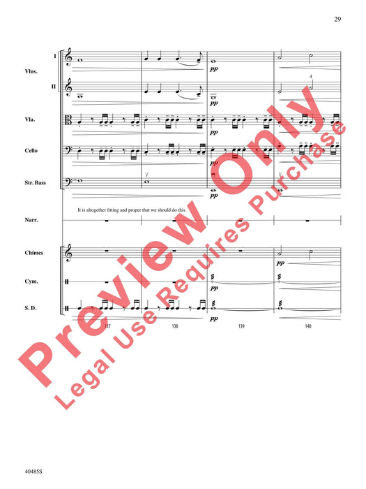 Lincoln at Gettysburg For String Orchestra, Percussion and Narrator 弦樂團擊樂器 總譜 | 小雅音樂 Hsiaoya Music