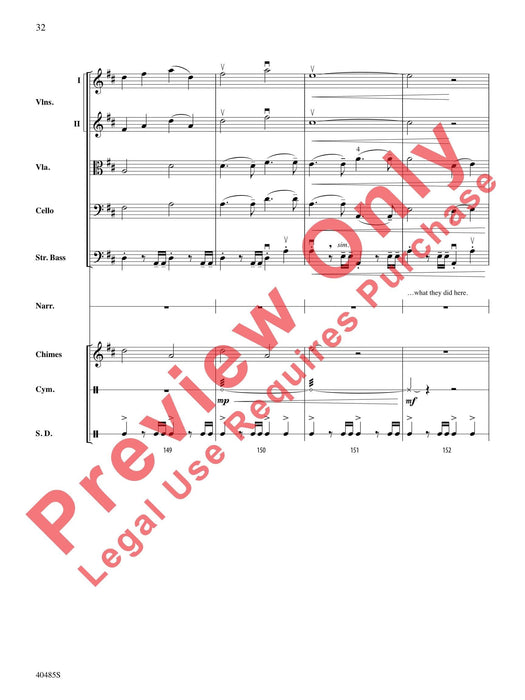 Lincoln at Gettysburg For String Orchestra, Percussion and Narrator 弦樂團擊樂器 總譜 | 小雅音樂 Hsiaoya Music