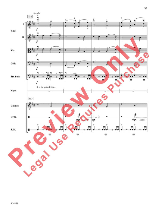 Lincoln at Gettysburg For String Orchestra, Percussion and Narrator 弦樂團擊樂器 總譜 | 小雅音樂 Hsiaoya Music