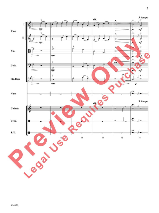 Lincoln at Gettysburg For String Orchestra, Percussion and Narrator 弦樂團擊樂器 總譜 | 小雅音樂 Hsiaoya Music