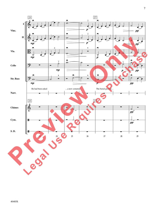 Lincoln at Gettysburg For String Orchestra, Percussion and Narrator 弦樂團擊樂器 總譜 | 小雅音樂 Hsiaoya Music