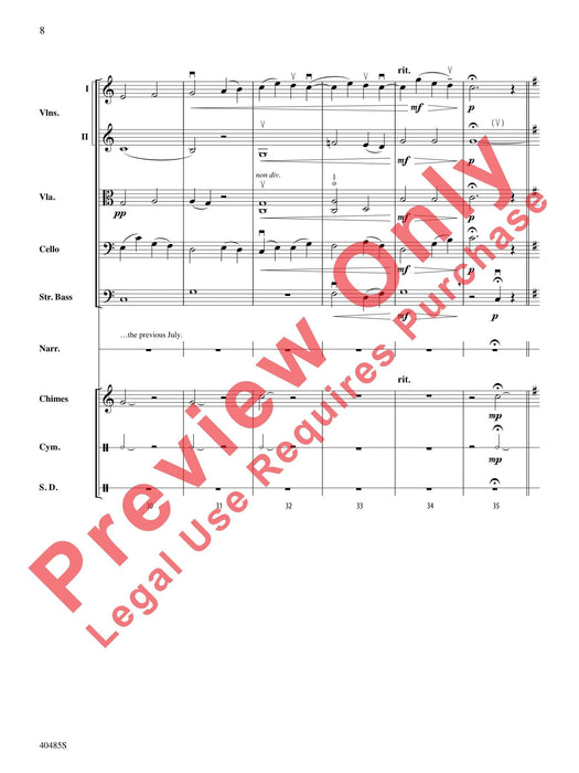 Lincoln at Gettysburg For String Orchestra, Percussion and Narrator 弦樂團擊樂器 總譜 | 小雅音樂 Hsiaoya Music