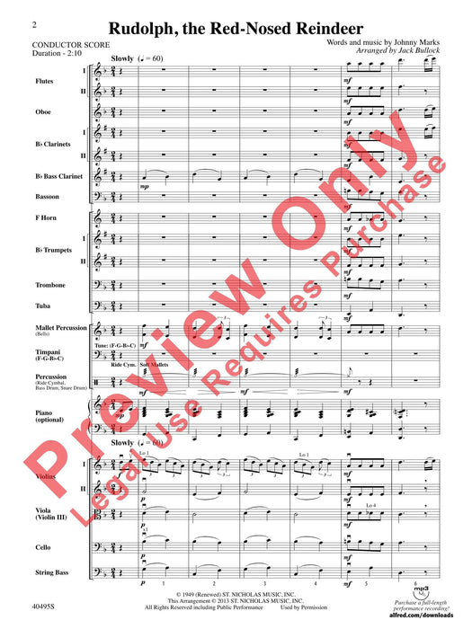 Rudolph, the Red-Nosed Reindeer 總譜 | 小雅音樂 Hsiaoya Music