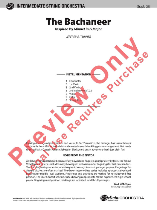 The Bachaneer Inspired by Minuet in G Major 小步舞曲 總譜 | 小雅音樂 Hsiaoya Music