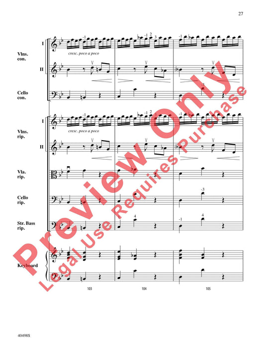 Musette from Concerto Grosso No. 6 Op. 6, No. 6 韓德爾 大協奏曲 總譜 | 小雅音樂 Hsiaoya Music