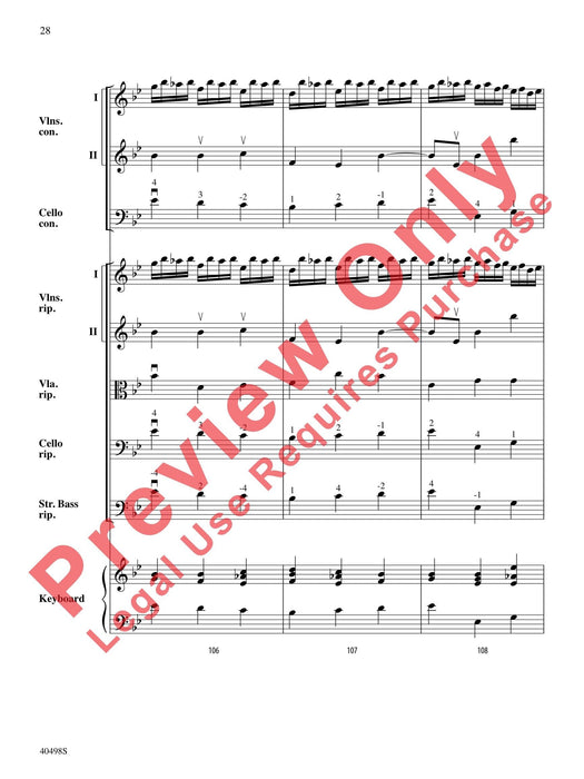 Musette from Concerto Grosso No. 6 Op. 6, No. 6 韓德爾 大協奏曲 總譜 | 小雅音樂 Hsiaoya Music