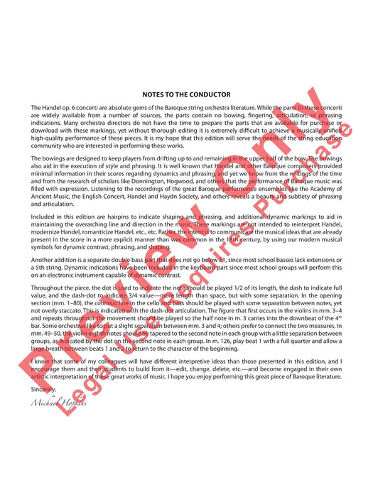 Musette from Concerto Grosso No. 6 Op. 6, No. 6 韓德爾 大協奏曲 總譜 | 小雅音樂 Hsiaoya Music