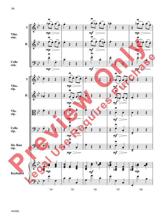 Musette from Concerto Grosso No. 6 Op. 6, No. 6 韓德爾 大協奏曲 總譜 | 小雅音樂 Hsiaoya Music