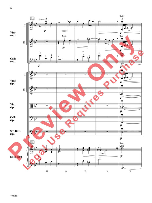 Musette from Concerto Grosso No. 6 Op. 6, No. 6 韓德爾 大協奏曲 總譜 | 小雅音樂 Hsiaoya Music