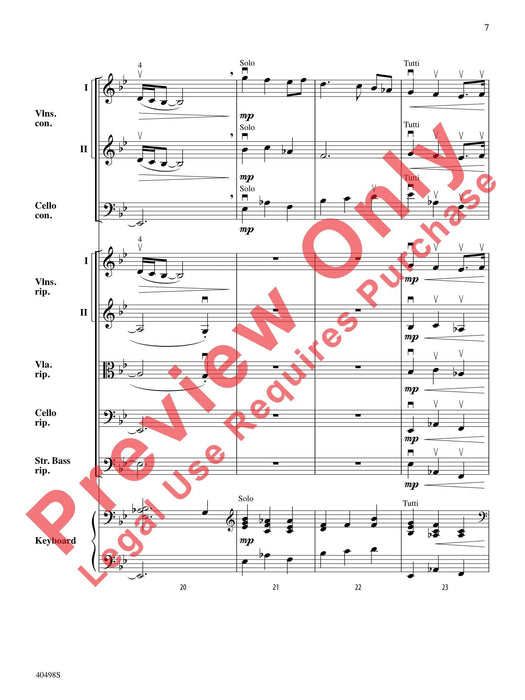 Musette from Concerto Grosso No. 6 Op. 6, No. 6 韓德爾 大協奏曲 總譜 | 小雅音樂 Hsiaoya Music