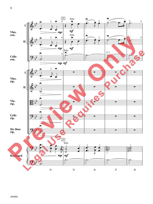 Musette from Concerto Grosso No. 6 Op. 6, No. 6 韓德爾 大協奏曲 總譜 | 小雅音樂 Hsiaoya Music