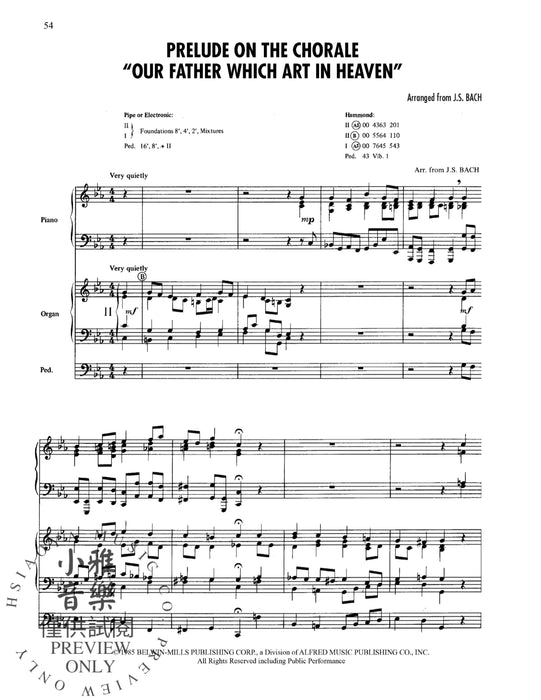 Sunday Morning Organist, Volume 9: Organ & Piano Classical Duos 管風琴 管風琴 鋼琴古典二重奏 | 小雅音樂 Hsiaoya Music