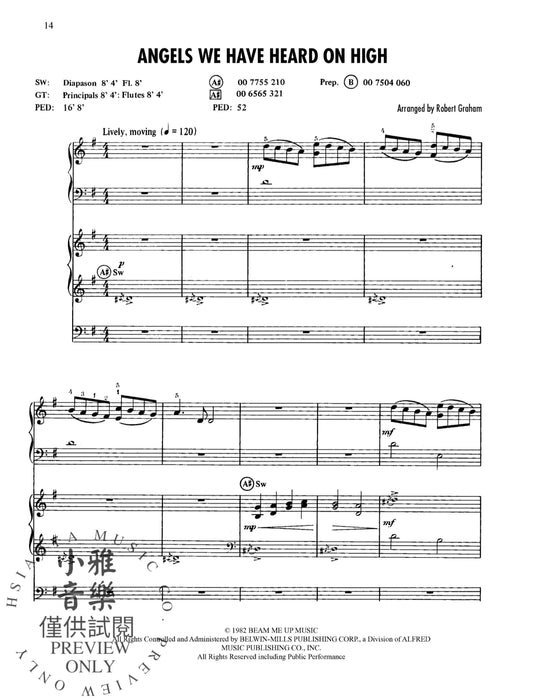 Sunday Morning Organist, Volume 11: Organ & Piano Christmas Duos 管風琴 管風琴 鋼琴 二重奏 | 小雅音樂 Hsiaoya Music