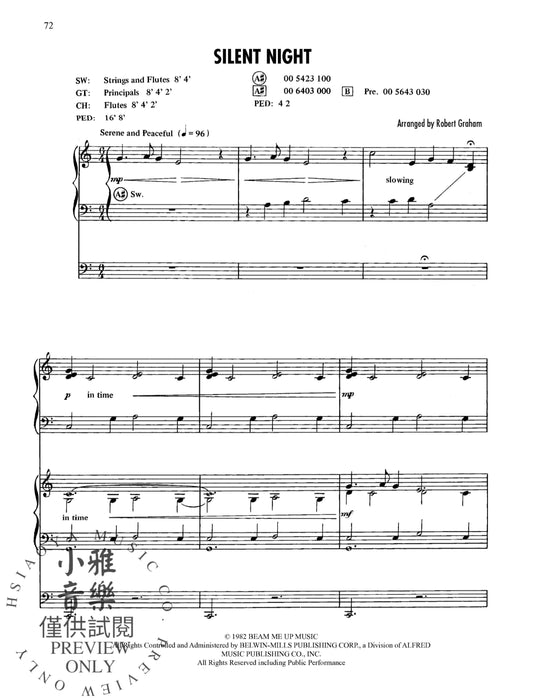 Sunday Morning Organist, Volume 11: Organ & Piano Christmas Duos 管風琴 管風琴 鋼琴 二重奏 | 小雅音樂 Hsiaoya Music