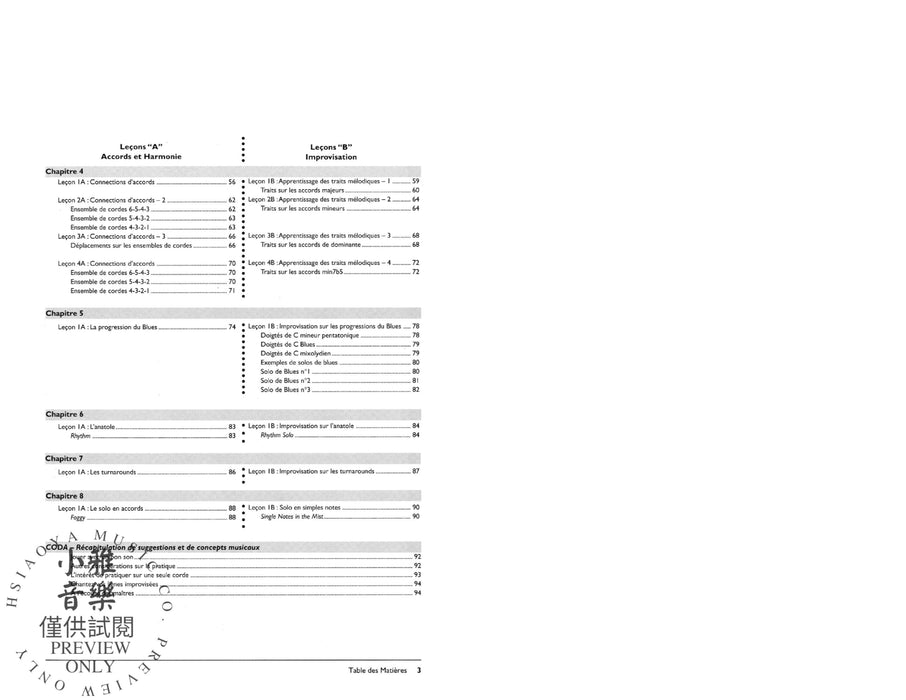 Guitare Jazz Moyen [Intermediate Jazz Guitar] Methode Complete de Guitare Jazz [The Complete Jazz Guitar Method] 吉他爵士音樂 | 小雅音樂 Hsiaoya Music