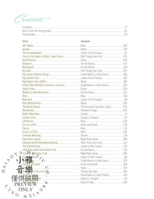 Joni Mitchell Complete So Far | 小雅音樂 Hsiaoya Music