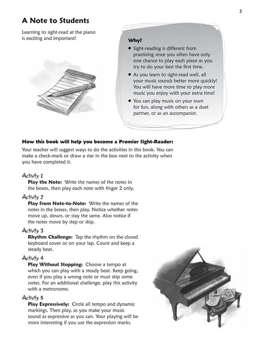 Premier Piano Course, Sight Reading 1A 鋼琴 | 小雅音樂 Hsiaoya Music