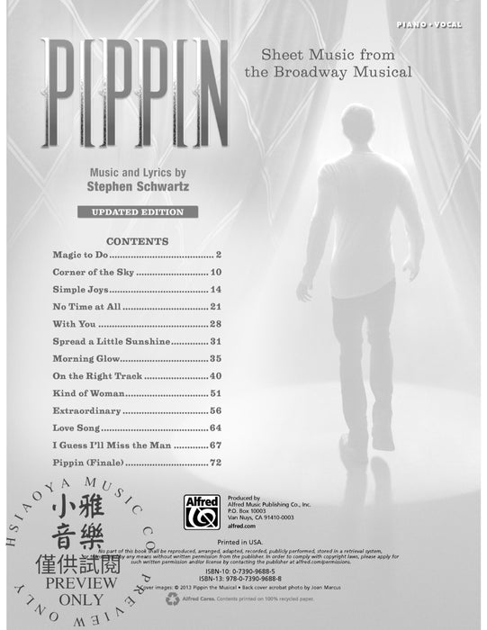 Pippin: Sheet Music from the Broadway Musical 百老匯 | 小雅音樂 Hsiaoya Music