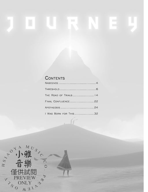 Journey™ Sheet Music Selections from the Original Video Game Soundtrack | 小雅音樂 Hsiaoya Music
