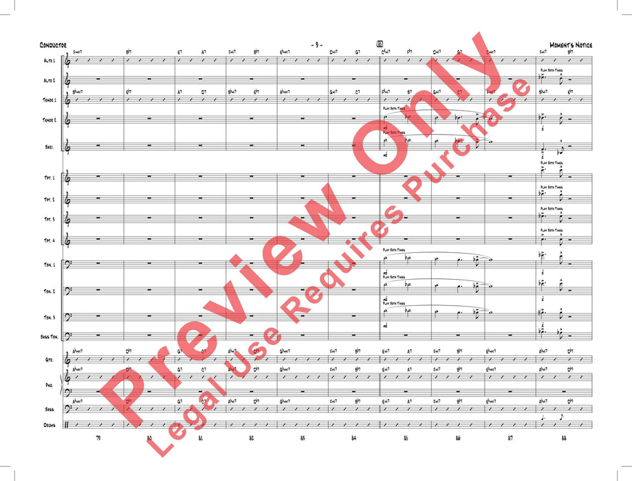 Moment's Notice 總譜 | 小雅音樂 Hsiaoya Music