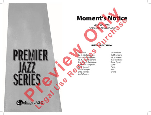Moment's Notice 總譜 | 小雅音樂 Hsiaoya Music