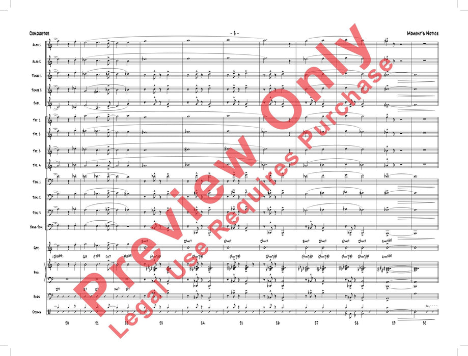 Moment's Notice 總譜 | 小雅音樂 Hsiaoya Music