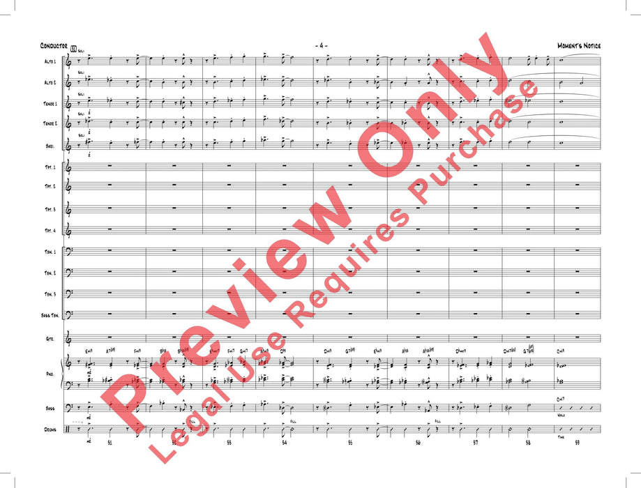 Moment's Notice 總譜 | 小雅音樂 Hsiaoya Music