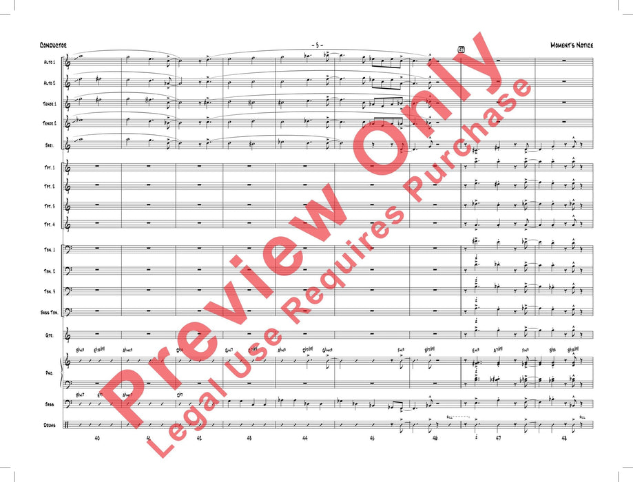 Moment's Notice 總譜 | 小雅音樂 Hsiaoya Music