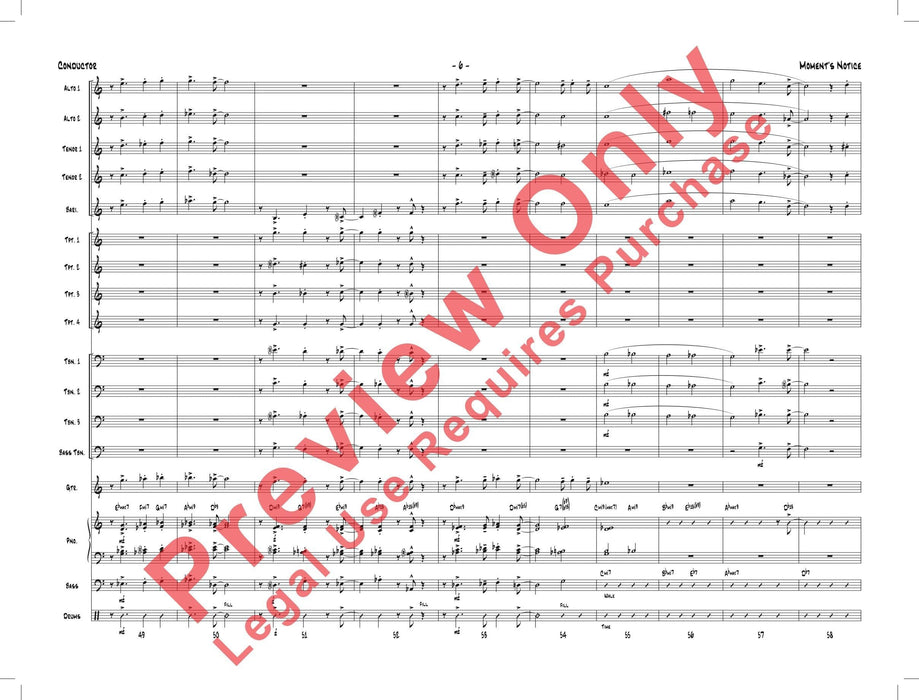 Moment's Notice 總譜 | 小雅音樂 Hsiaoya Music