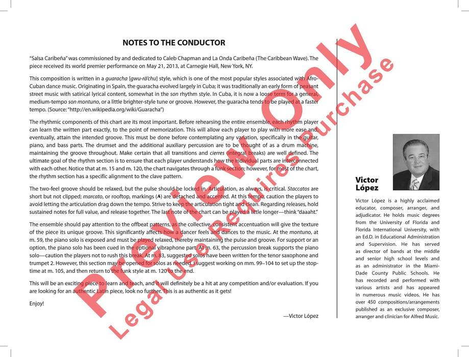 Salsa Caribeña 總譜 | 小雅音樂 Hsiaoya Music