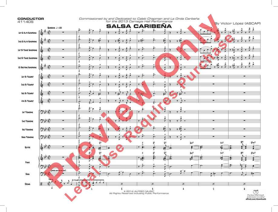 Salsa Caribeña 總譜 | 小雅音樂 Hsiaoya Music