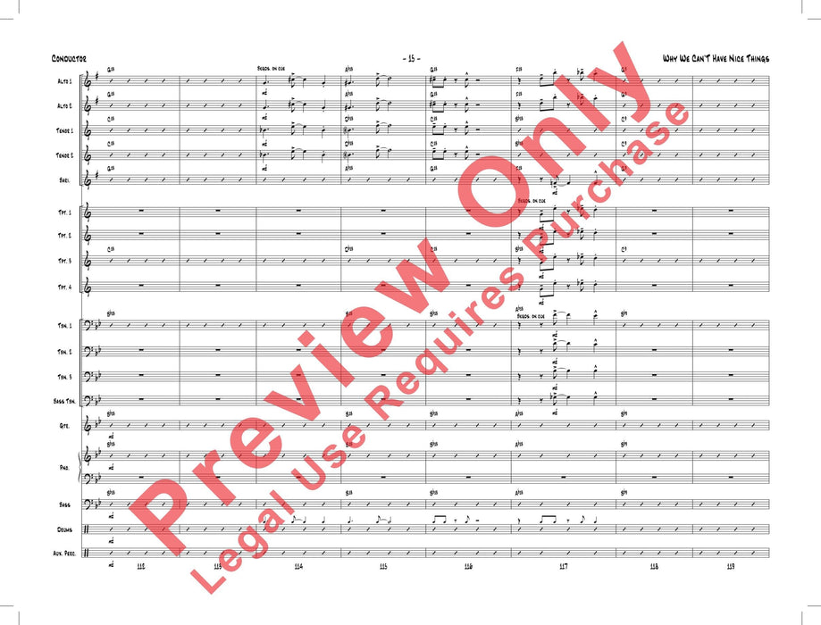 Why We Can't Have Nice Things 總譜 | 小雅音樂 Hsiaoya Music