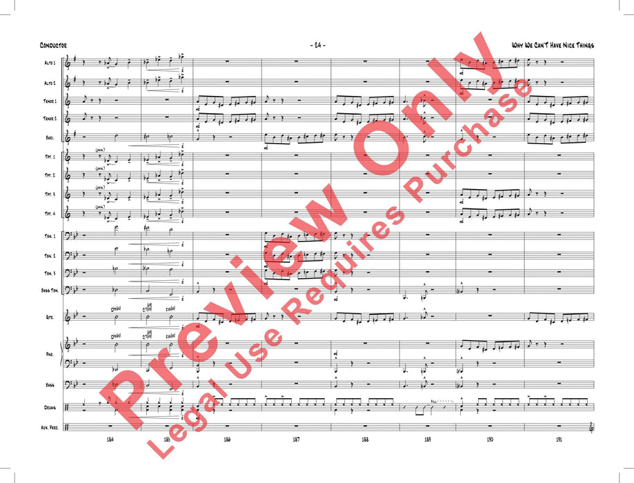 Why We Can't Have Nice Things 總譜 | 小雅音樂 Hsiaoya Music