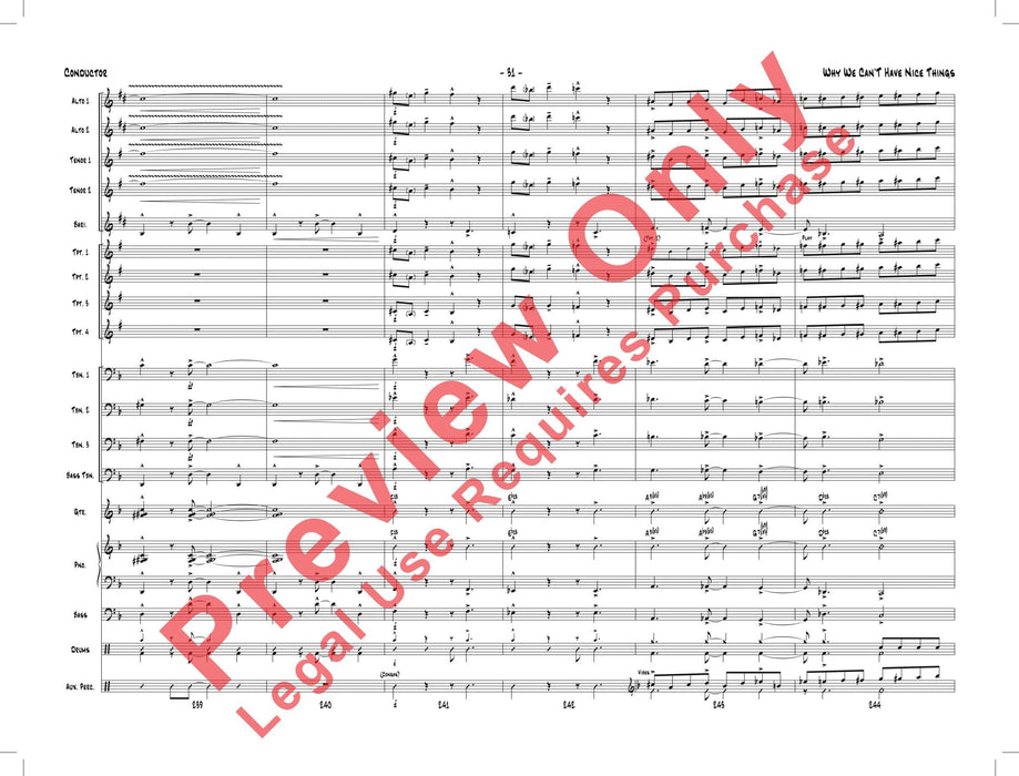 Why We Can't Have Nice Things 總譜 | 小雅音樂 Hsiaoya Music