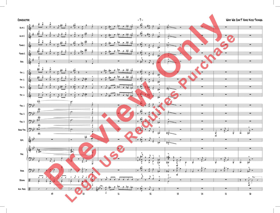 Why We Can't Have Nice Things 總譜 | 小雅音樂 Hsiaoya Music