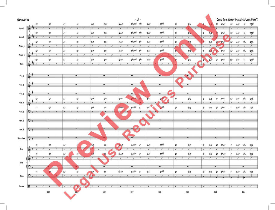 Does This Chart Make Me Look Phat? 總譜 | 小雅音樂 Hsiaoya Music