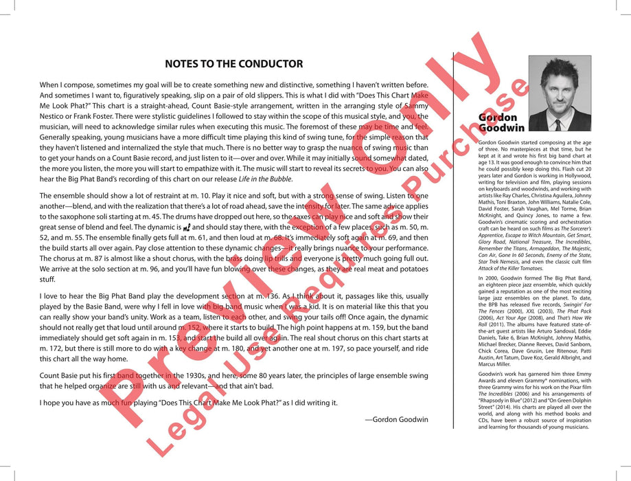 Does This Chart Make Me Look Phat? 總譜 | 小雅音樂 Hsiaoya Music