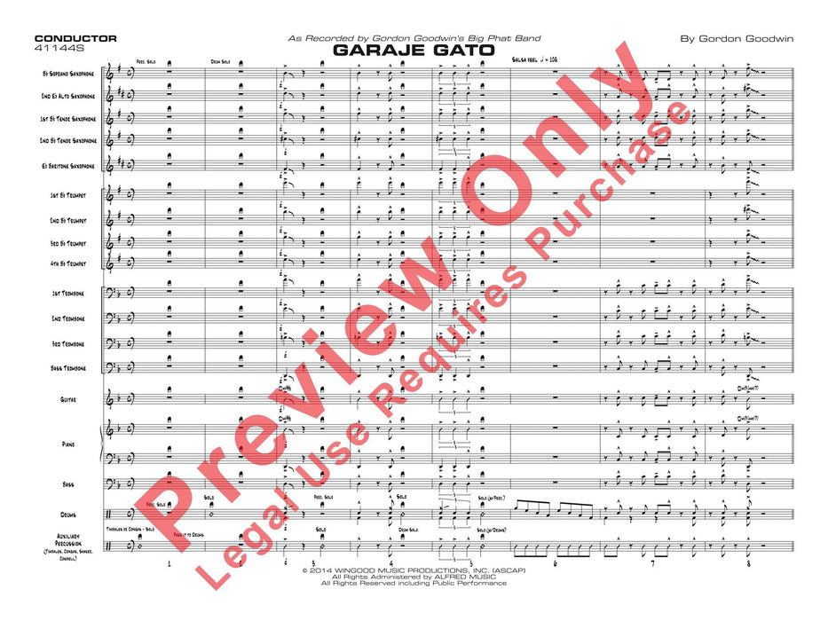 Garaje Gato 總譜 | 小雅音樂 Hsiaoya Music