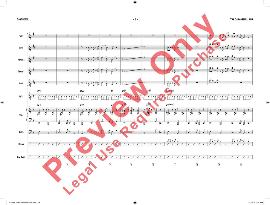 The Cannonball Run 總譜 | 小雅音樂 Hsiaoya Music