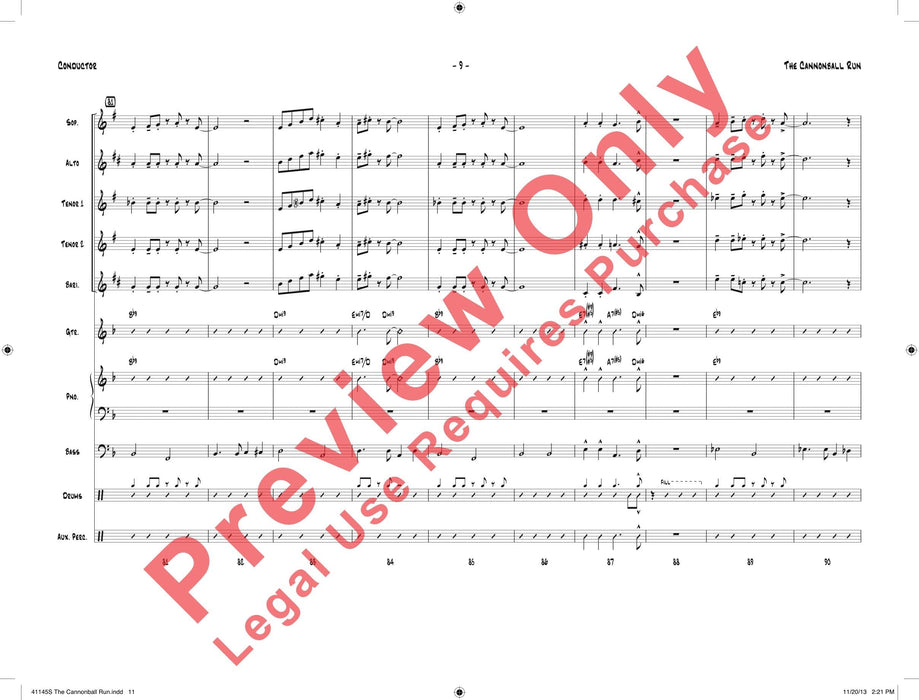 The Cannonball Run 總譜 | 小雅音樂 Hsiaoya Music