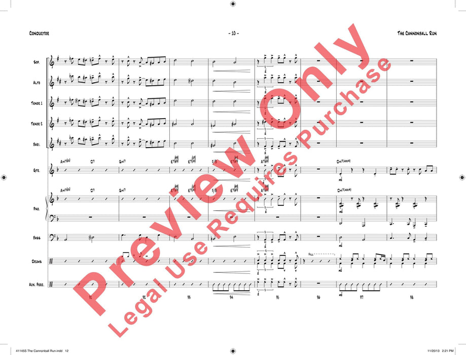 The Cannonball Run 總譜 | 小雅音樂 Hsiaoya Music