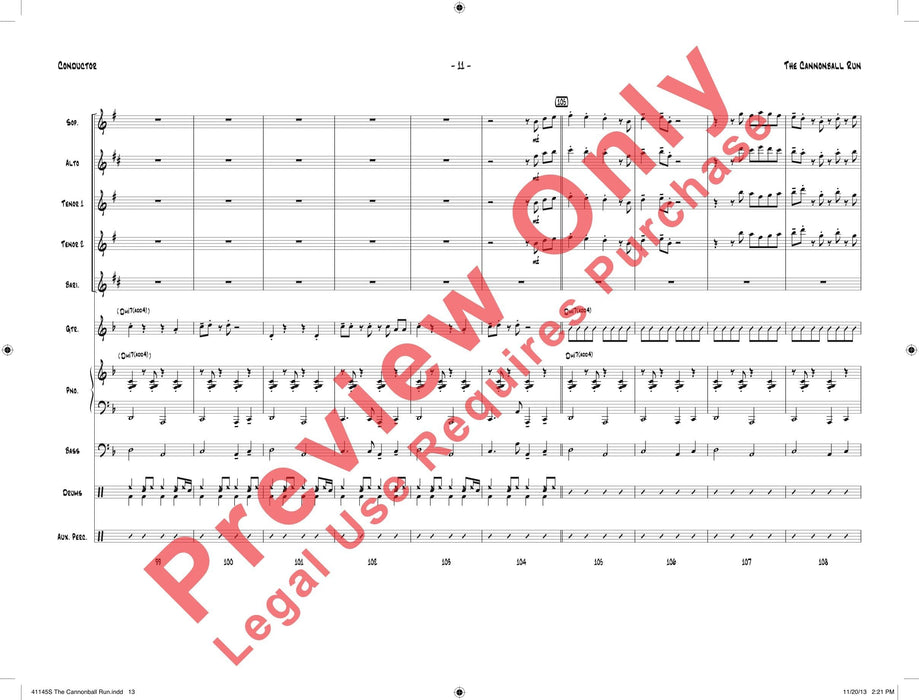 The Cannonball Run 總譜 | 小雅音樂 Hsiaoya Music