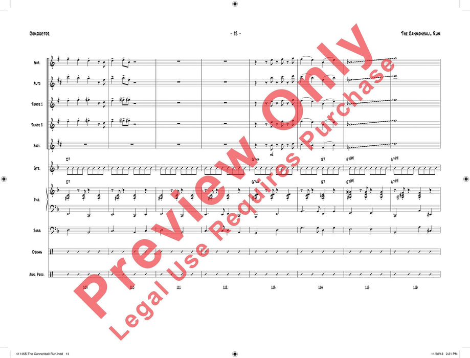 The Cannonball Run 總譜 | 小雅音樂 Hsiaoya Music