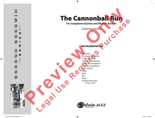 The Cannonball Run 總譜 | 小雅音樂 Hsiaoya Music