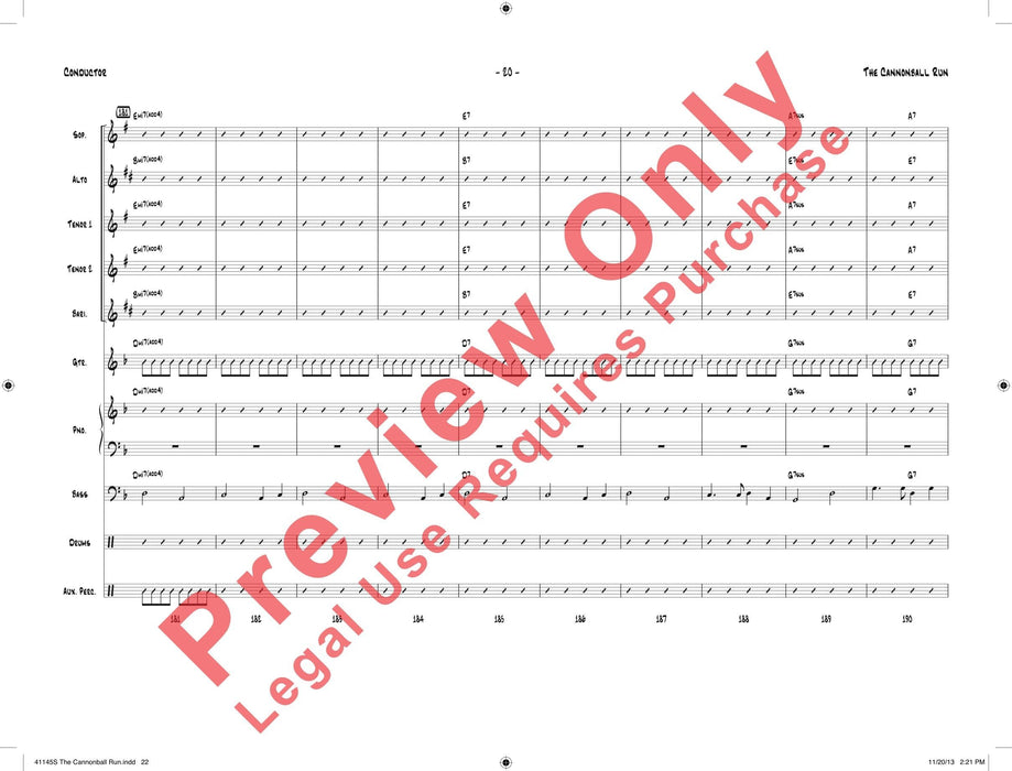 The Cannonball Run 總譜 | 小雅音樂 Hsiaoya Music