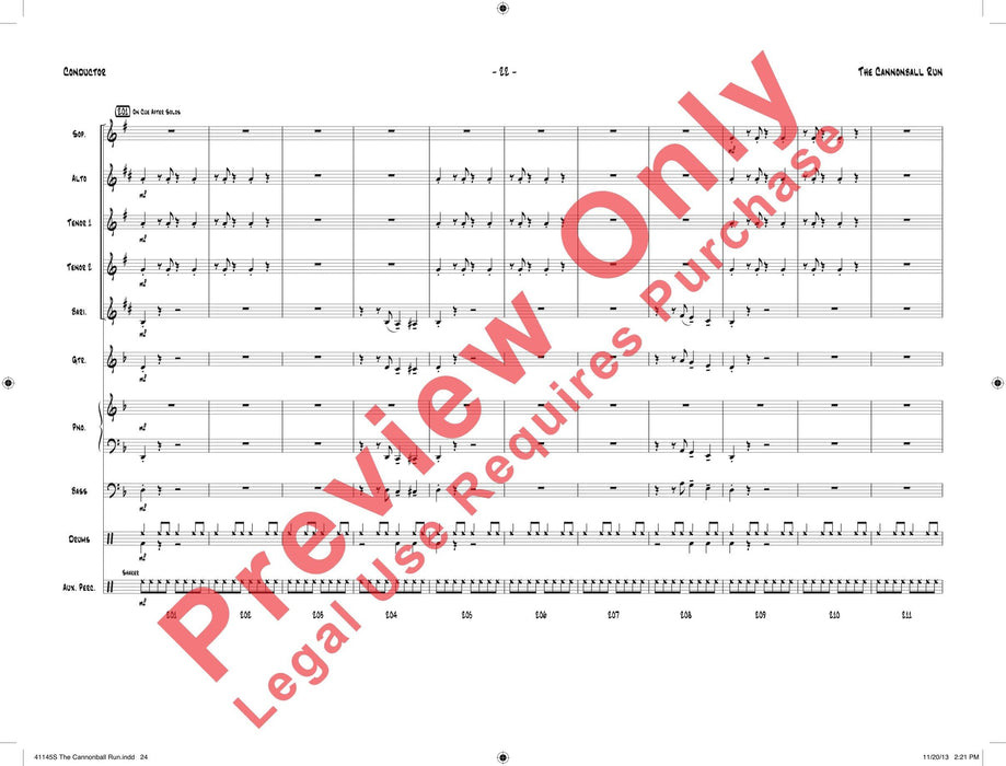 The Cannonball Run 總譜 | 小雅音樂 Hsiaoya Music