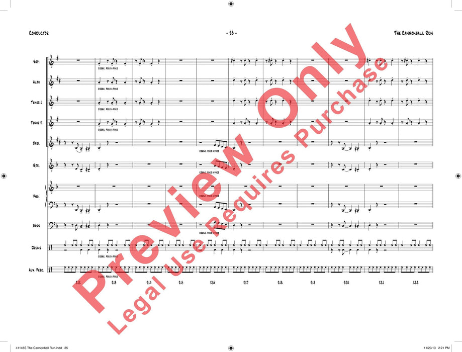 The Cannonball Run 總譜 | 小雅音樂 Hsiaoya Music