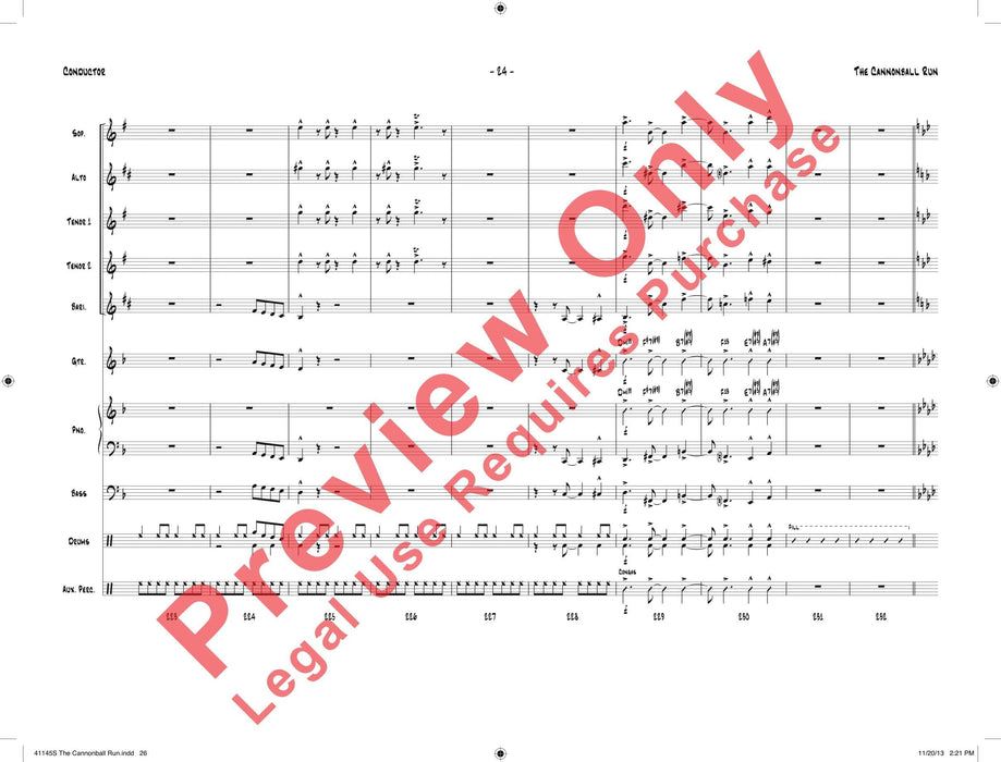 The Cannonball Run 總譜 | 小雅音樂 Hsiaoya Music